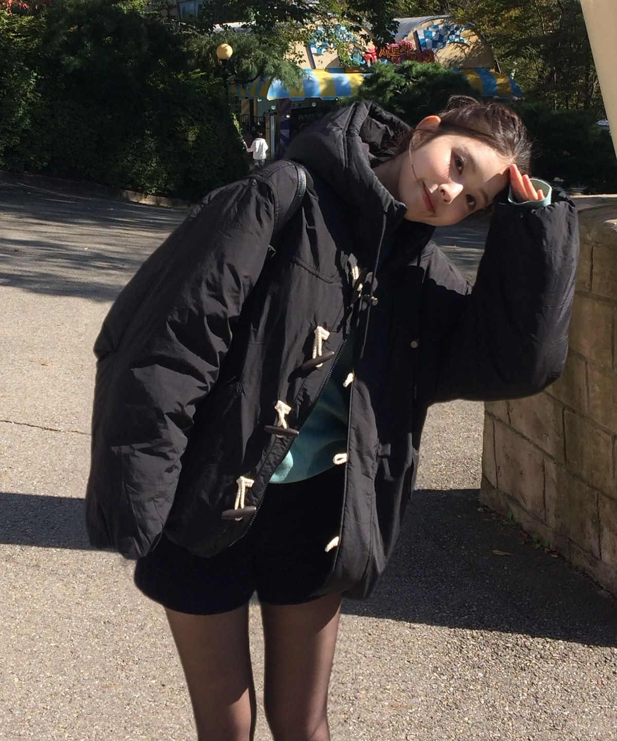 코드그라피(CGP) 더플 패딩_블랙