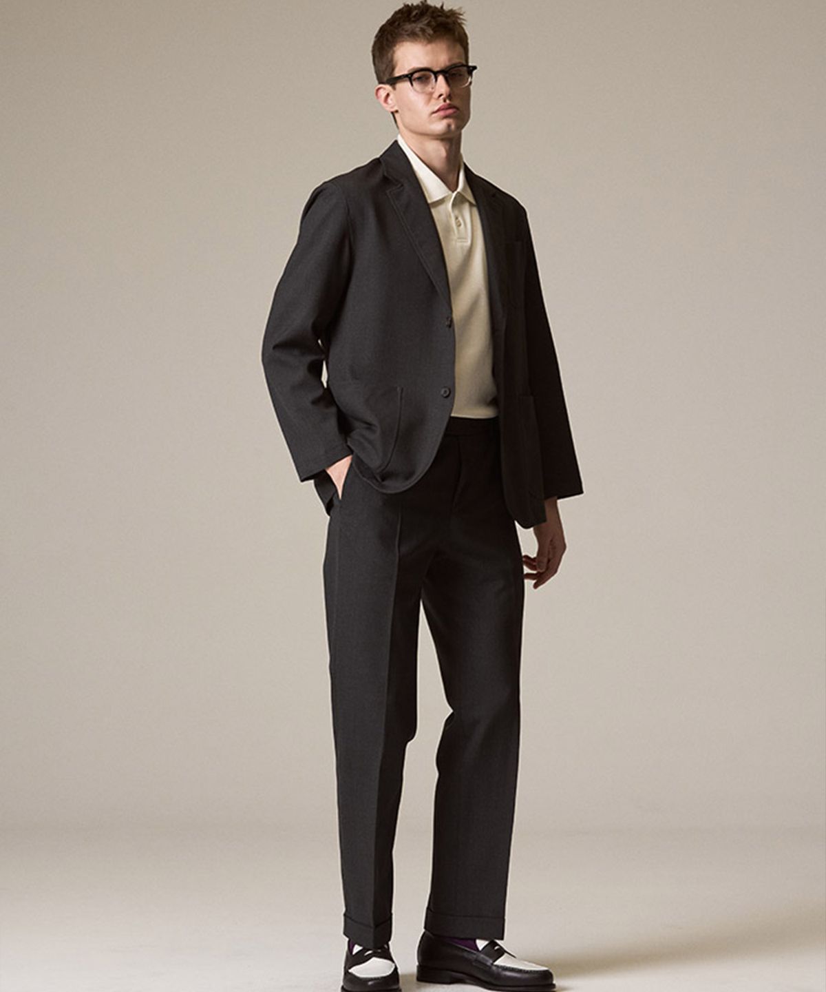 라이즈앤빌로우(RISE&BELOW) Woolithic 에브리데이 울 블레이저 DARK GREY