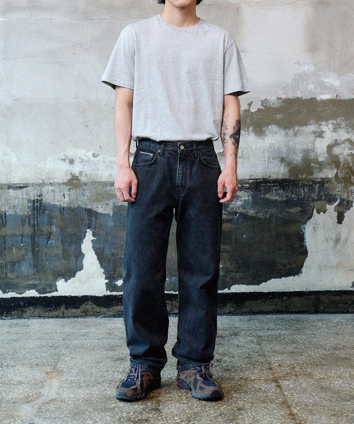 덴메이드(DENMADE) DEN1051 Selvedge Wide Fit (90s Retro Black)