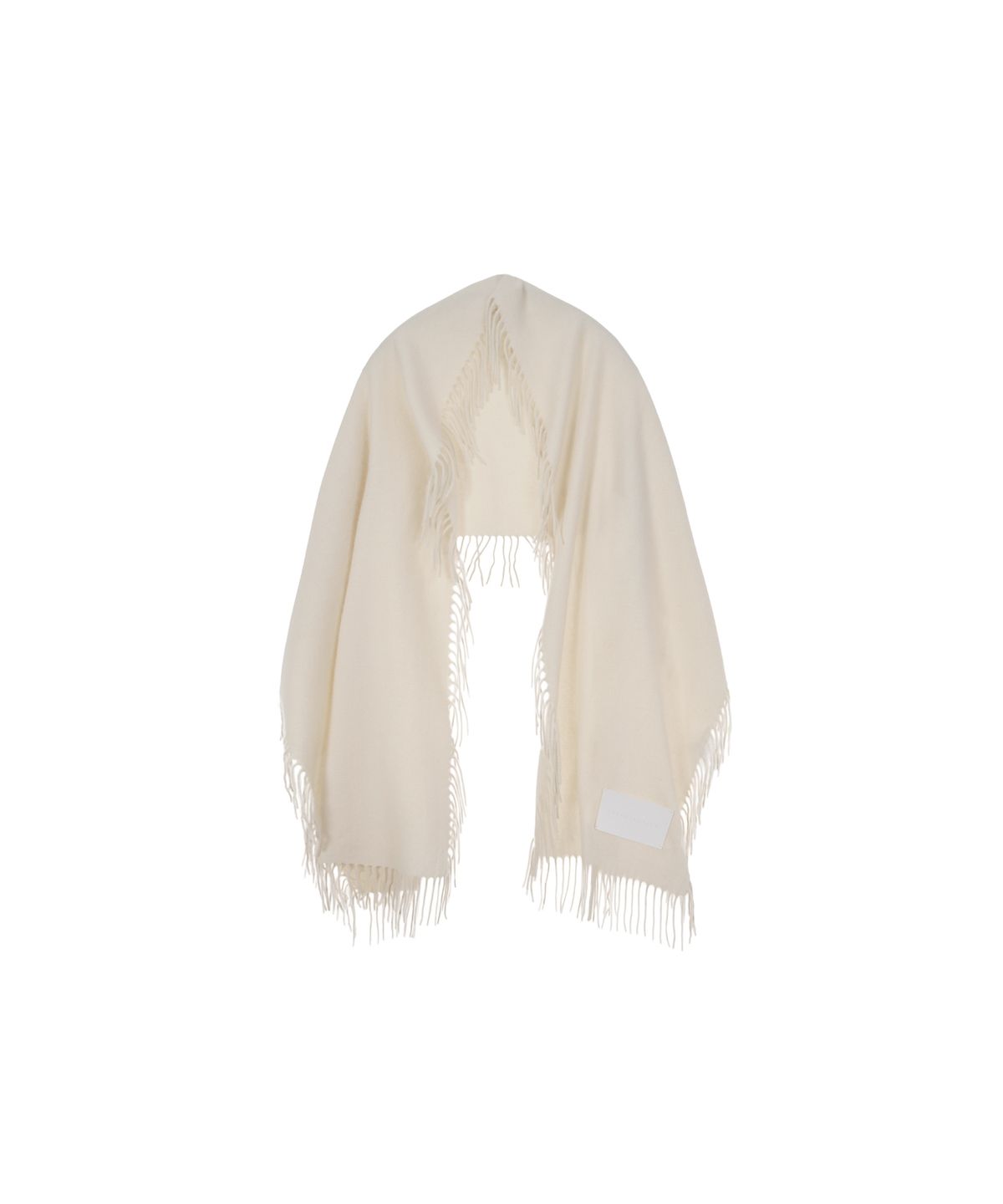 트리밍버드(TREEMINGBIRD) Fringed Cashmere Muffler [ Ivory ]