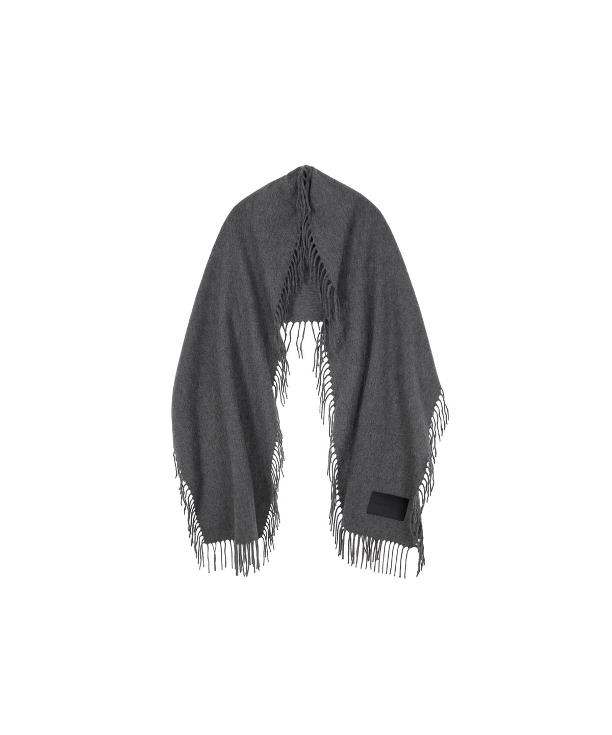 트리밍버드(TREEMINGBIRD) Fringed Cashmere Muffler [ Gray ]