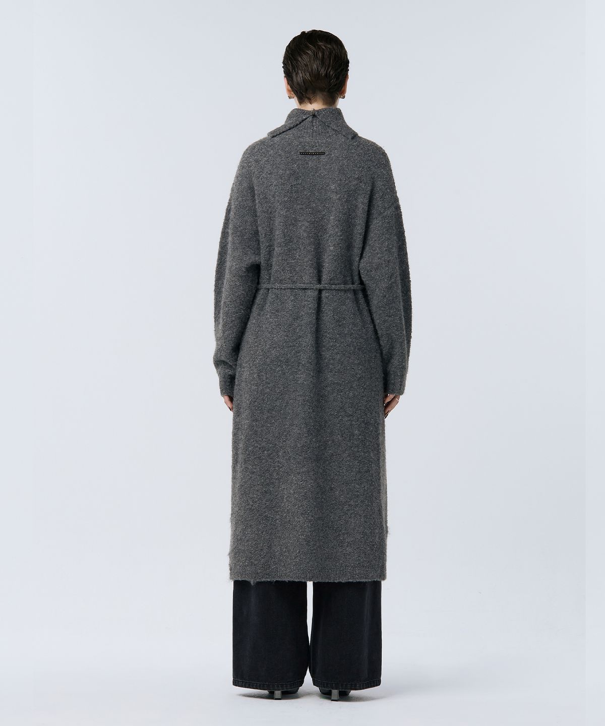 트리밍버드(TREEMINGBIRD) Turtleneck Knit One-piece [ Gray ]