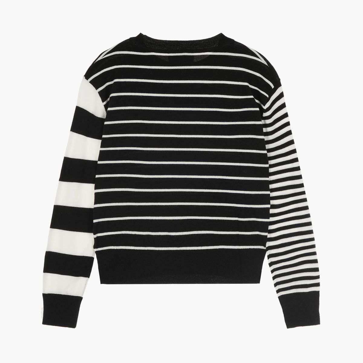 데바스테(DEVASTEE) 스트라이프 데비 니트 탑 BLACK STRIPE (S5FWKT003)