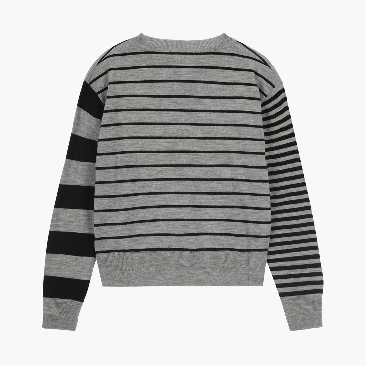 데바스테(DEVASTEE) 스트라이프 데비 니트 탑 GREY STRIPE (S5FWKT003)