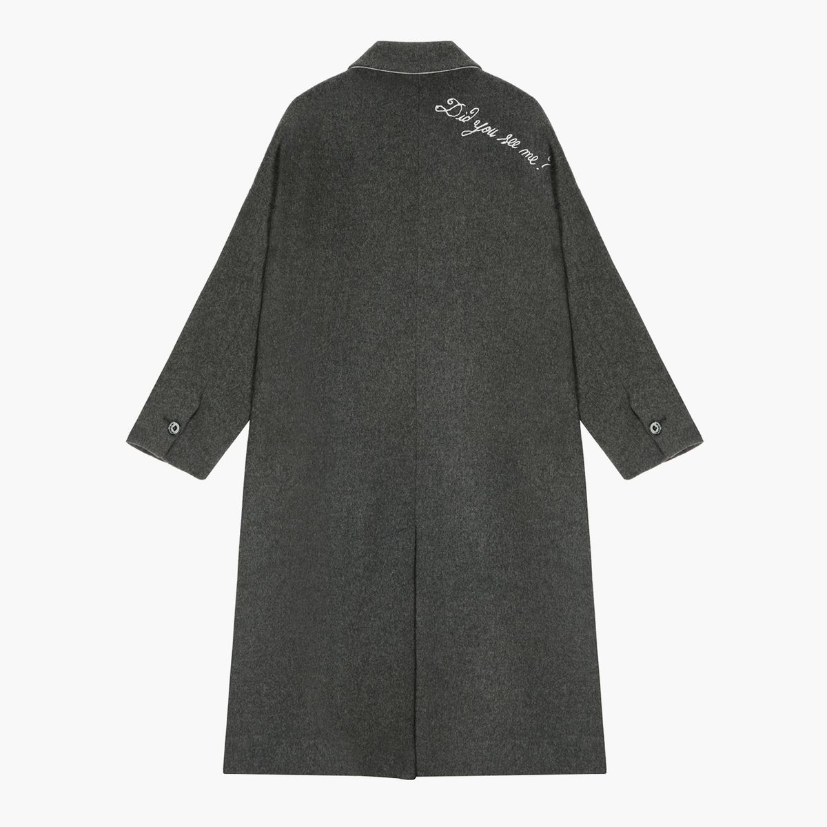 데바스테(DEVASTEE) 아임 히어 롱 코트 CHARCOAL (S5FWCT008)