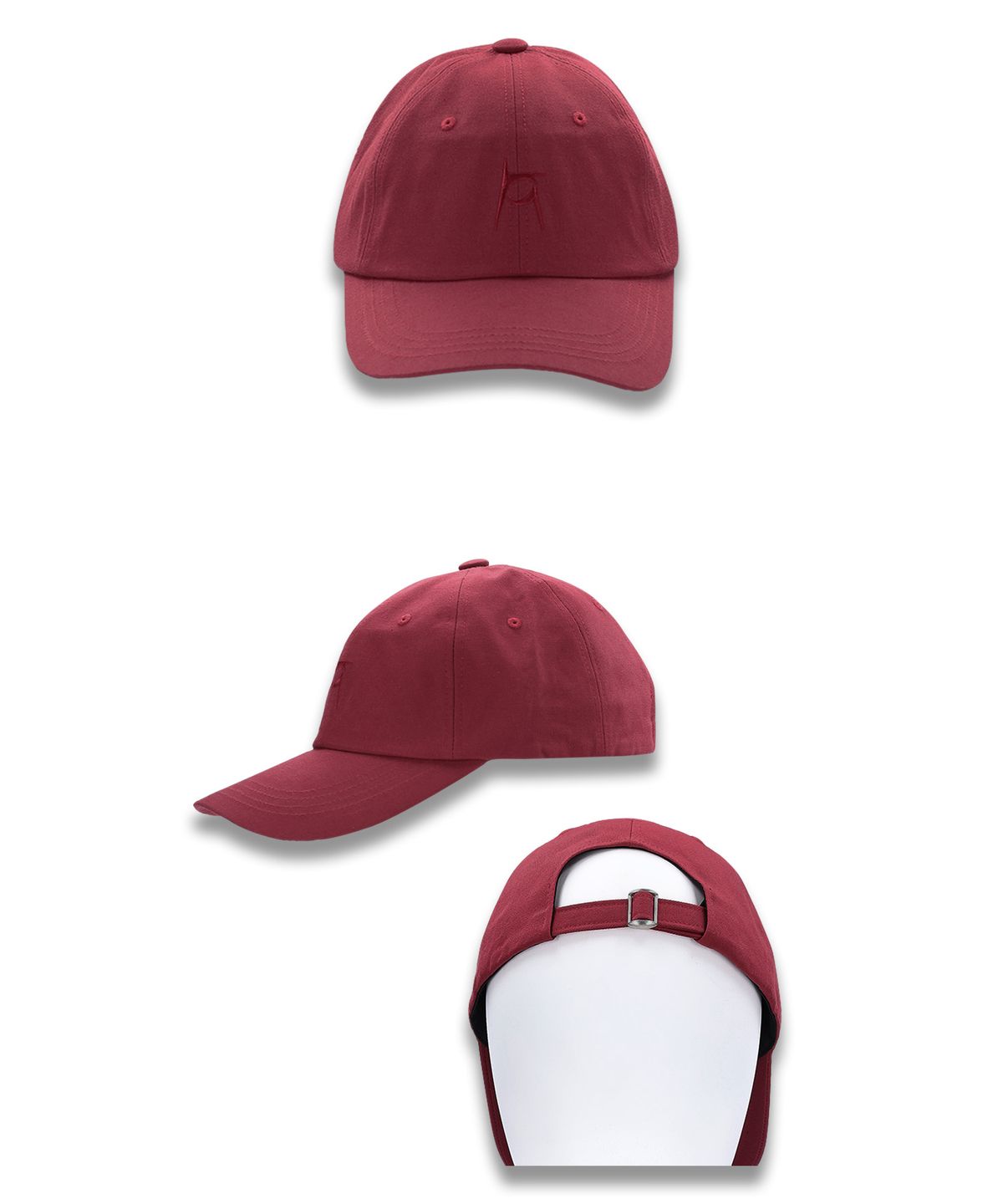 레큘리(RECULER) Signature logo ball cap Red
