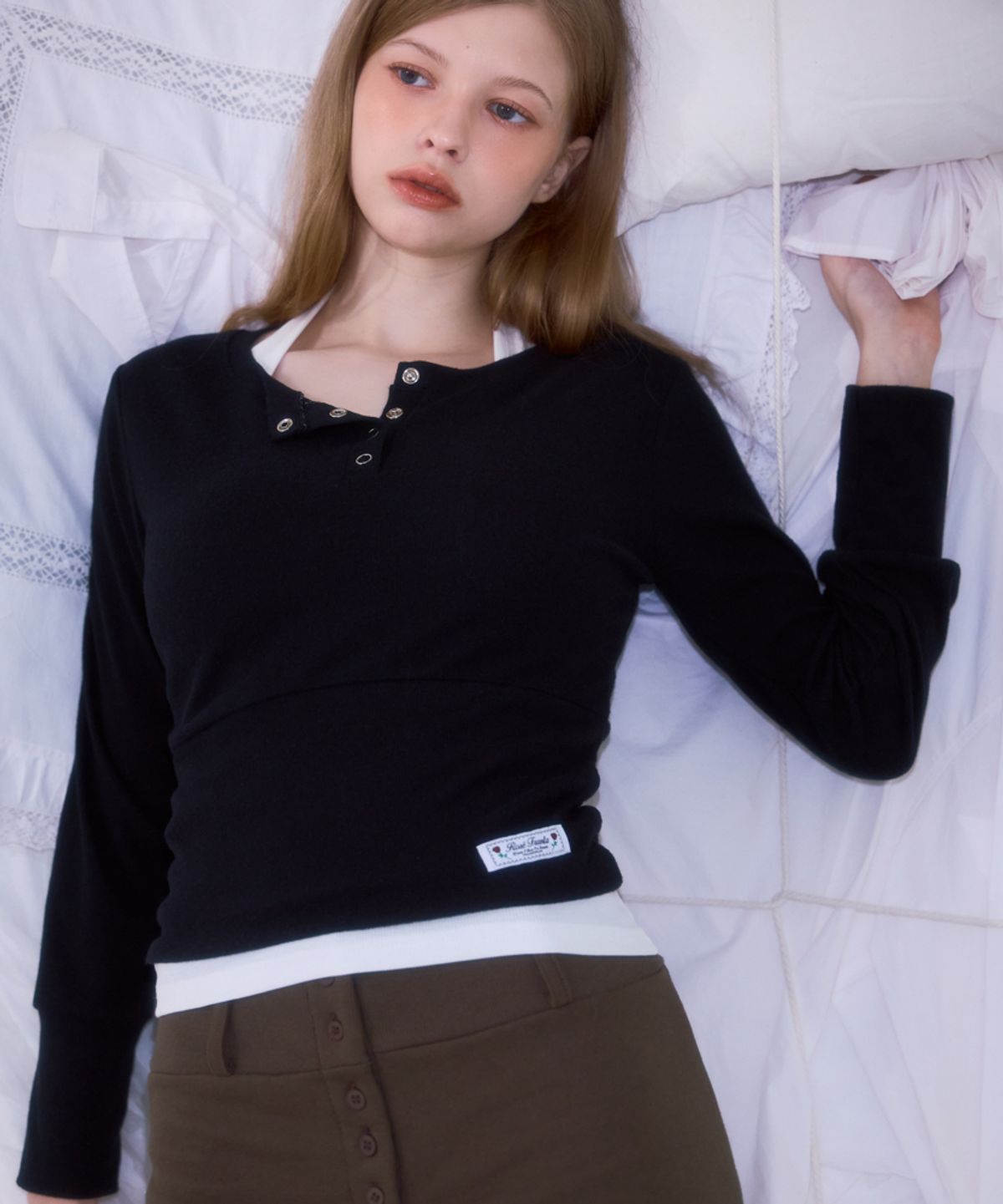 로제프란츠(ROSEFRANTZ) Pocket Mini Skirt [Khaki]