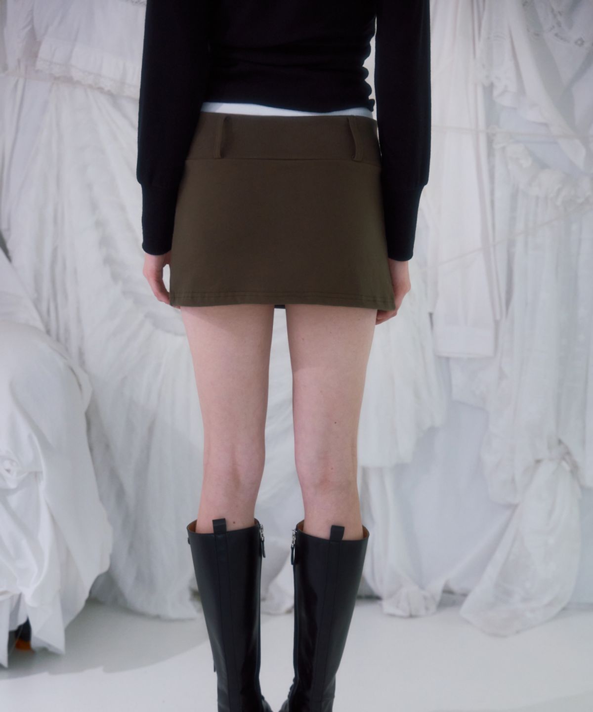 로제프란츠(ROSEFRANTZ) Pocket Mini Skirt [Khaki]