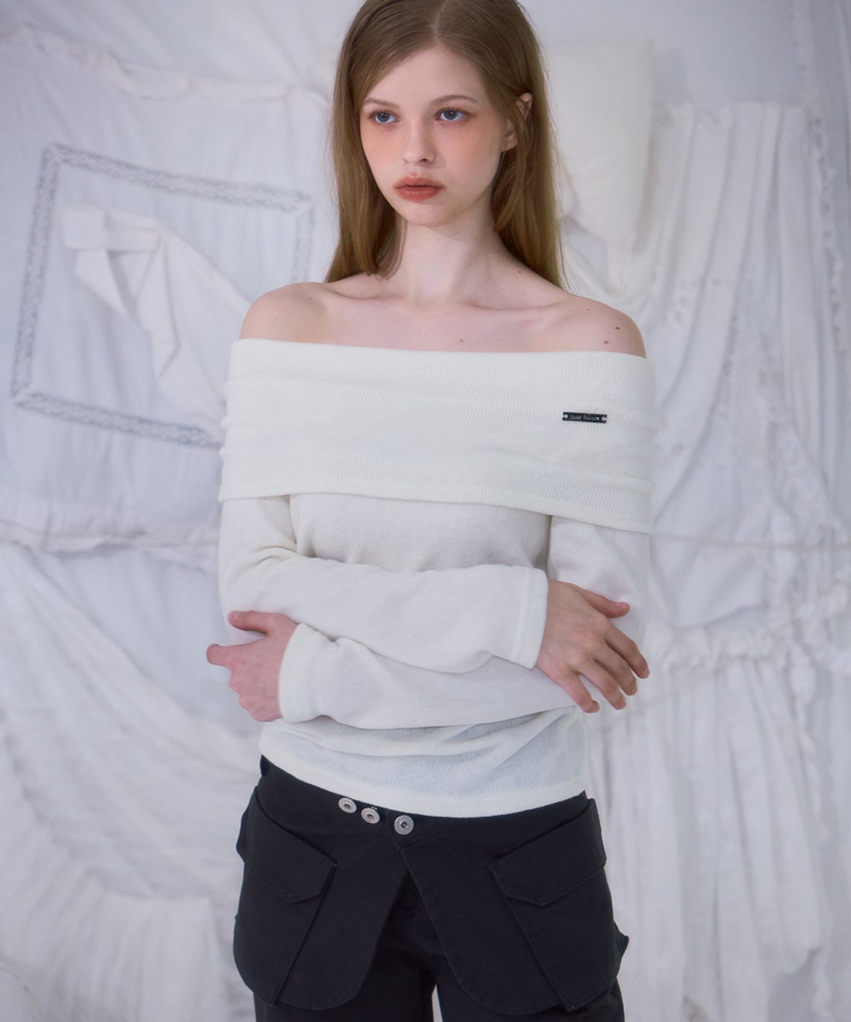 로제프란츠(ROSEFRANTZ) Skirt Layered Bootcut Pants [Charcoal]