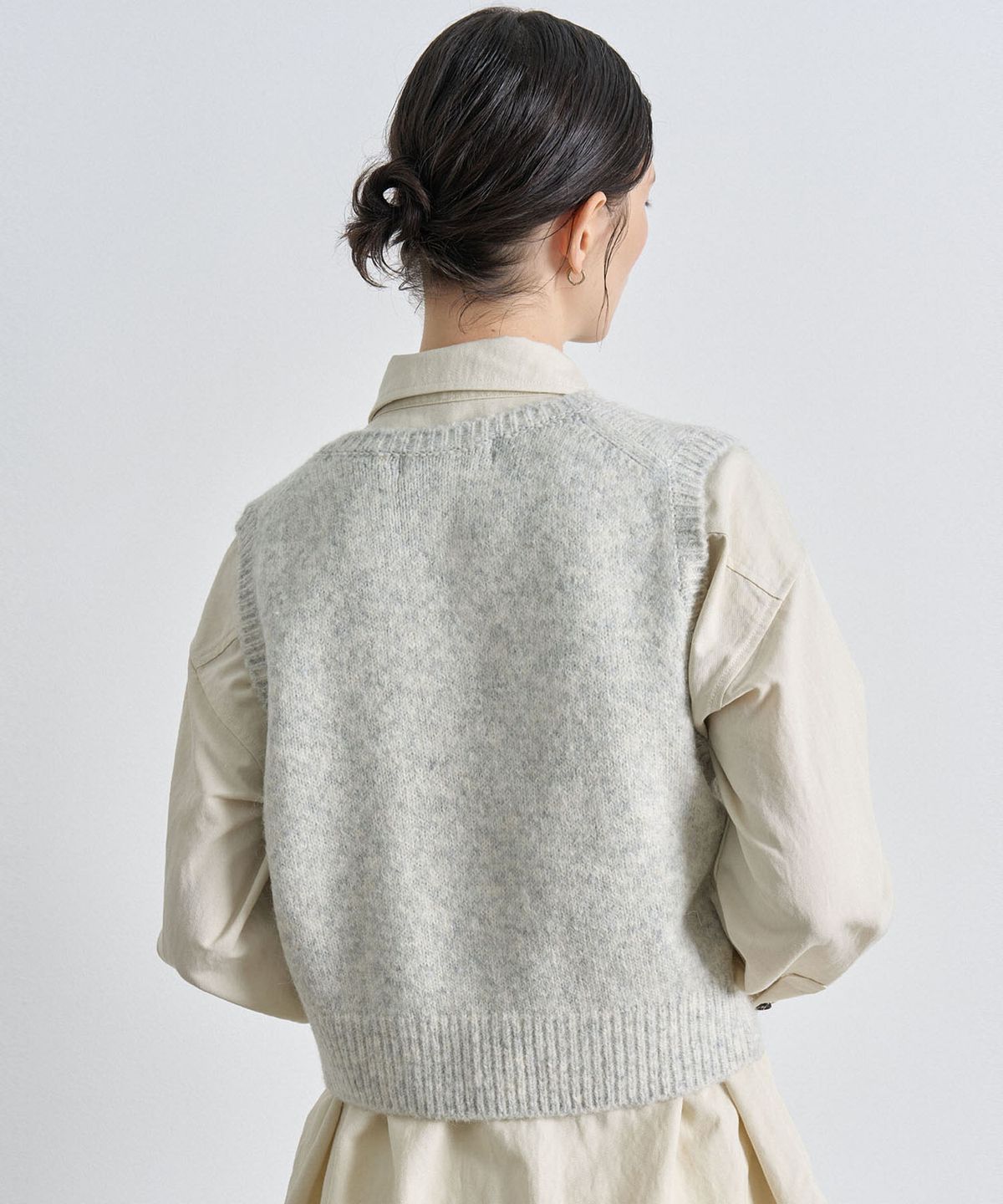 해브 앤 해브(HAVE8HAVE) ALPACA KNIT VEST_MELANGE BRIGHT