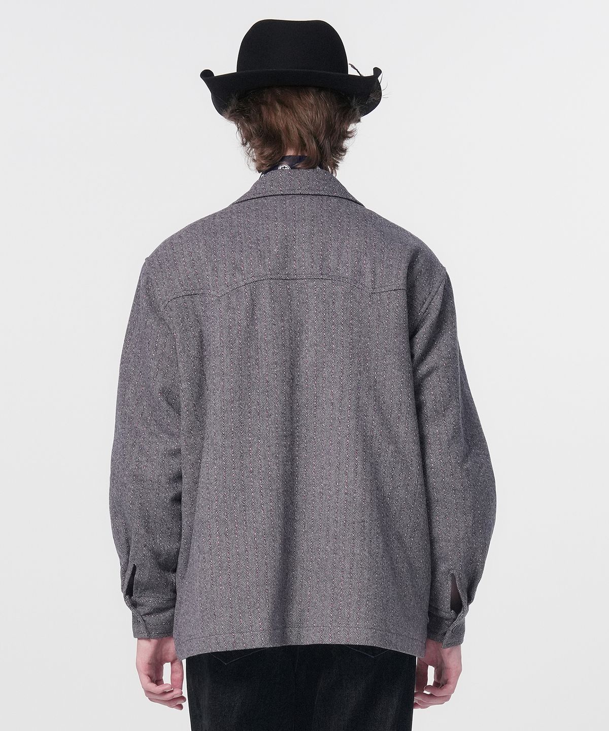 홍우성(HONGWOOSUNG) Western Quilted Shirt_Charcoal