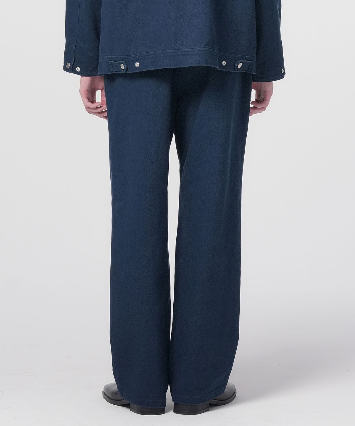 홍우성(HONGWOOSUNG) Washed Twill Cotton Trousers_Navy