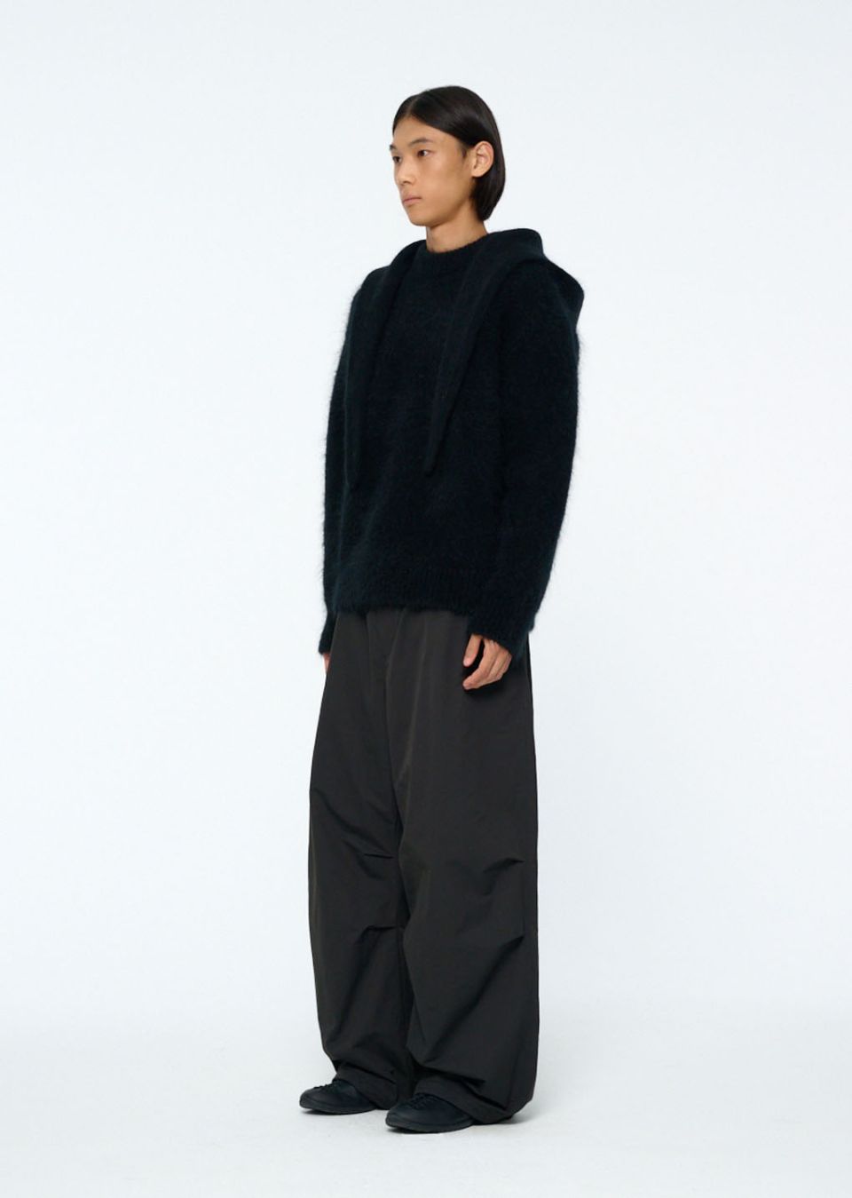 MUSINSA公式 | AMOMENTO HAIRY BALACLAVA SCARF (4COLORS)