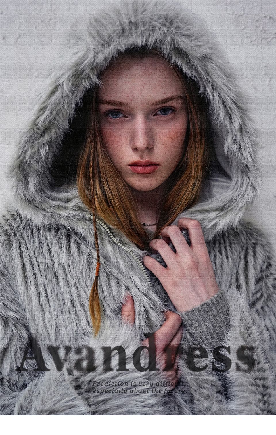 MUSINSA公式 | AVANDRESS Crop Teddy Fur Jacket BROWN