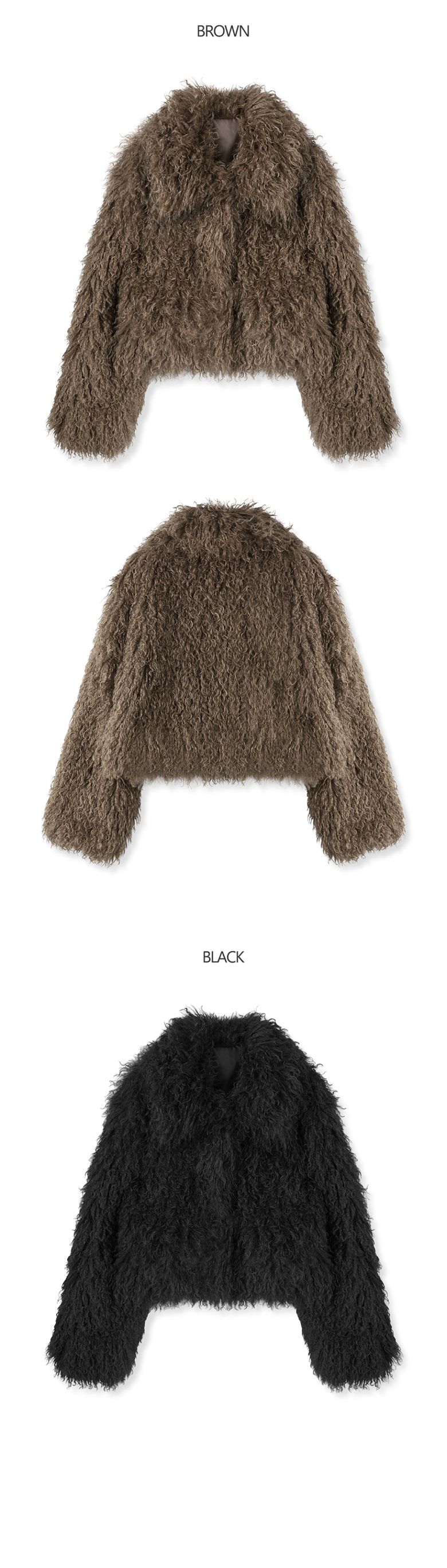 MUSINSA | AVANDRESS Wild Fluff Jacket BLACK