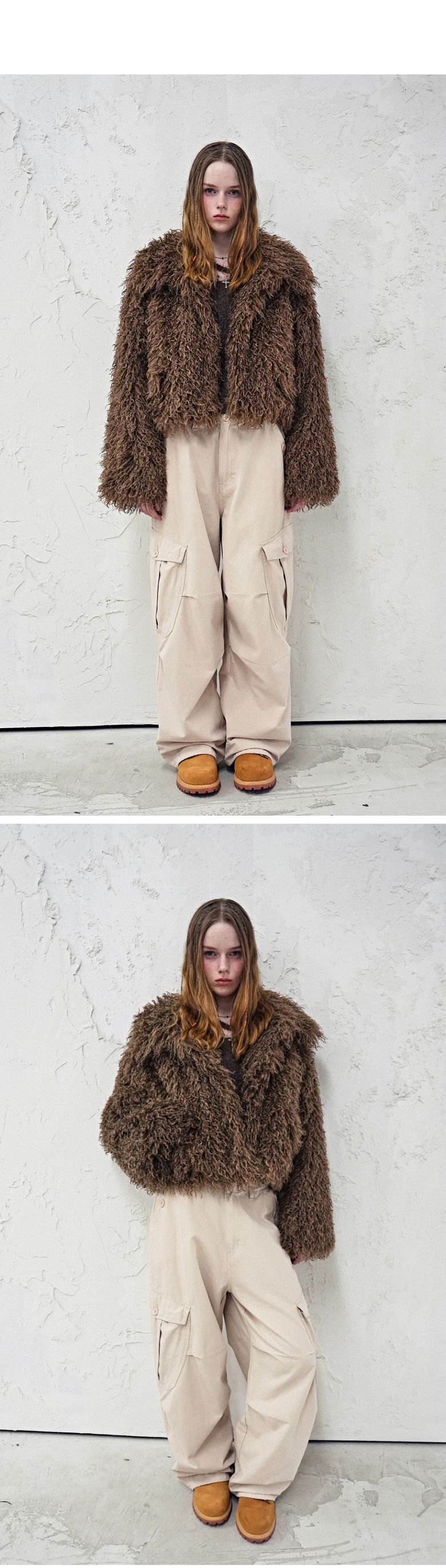 MUSINSA | AVANDRESS Wild Fluff Jacket BLACK