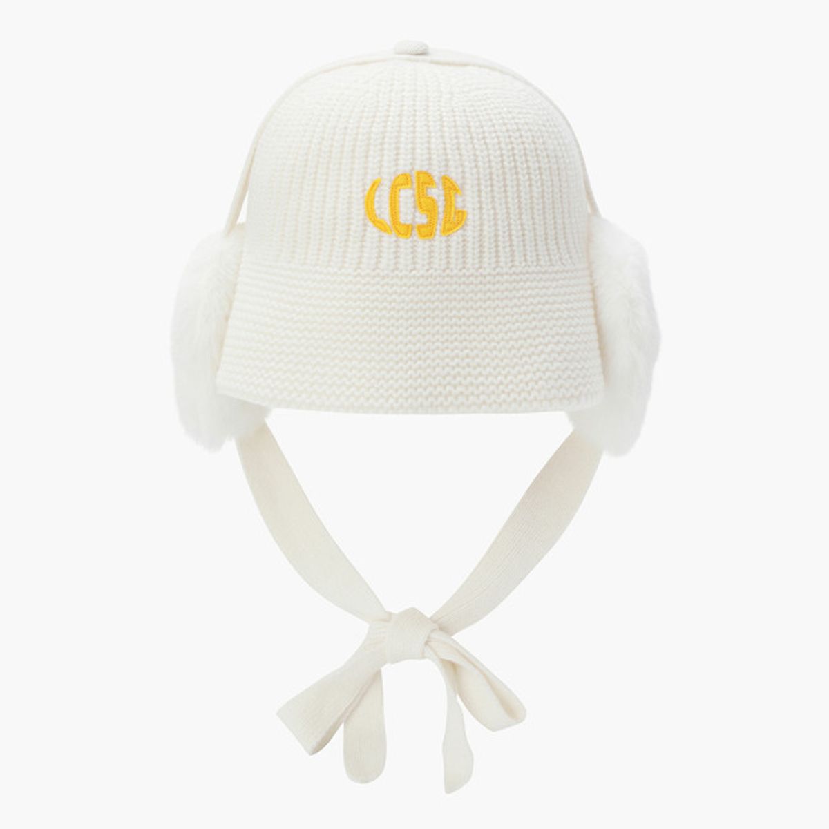 르꼬끄 골프(LECOQ GOLF) 여성 니트 귀달이 버킷햇 (2WAY) _CREM GQ422LCPN1