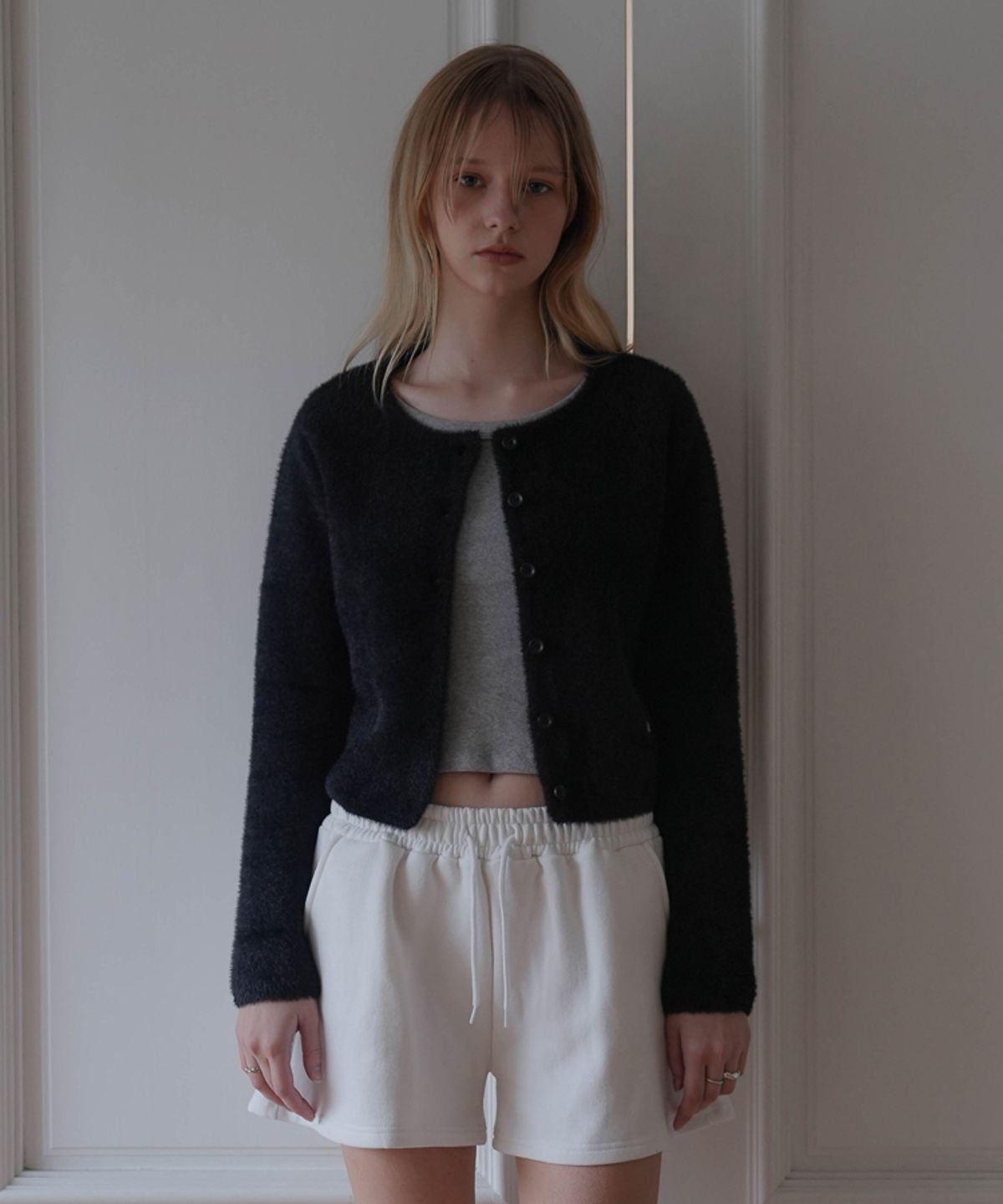 드헤베(DEHEVE) Warm Daily Short Pants [White]