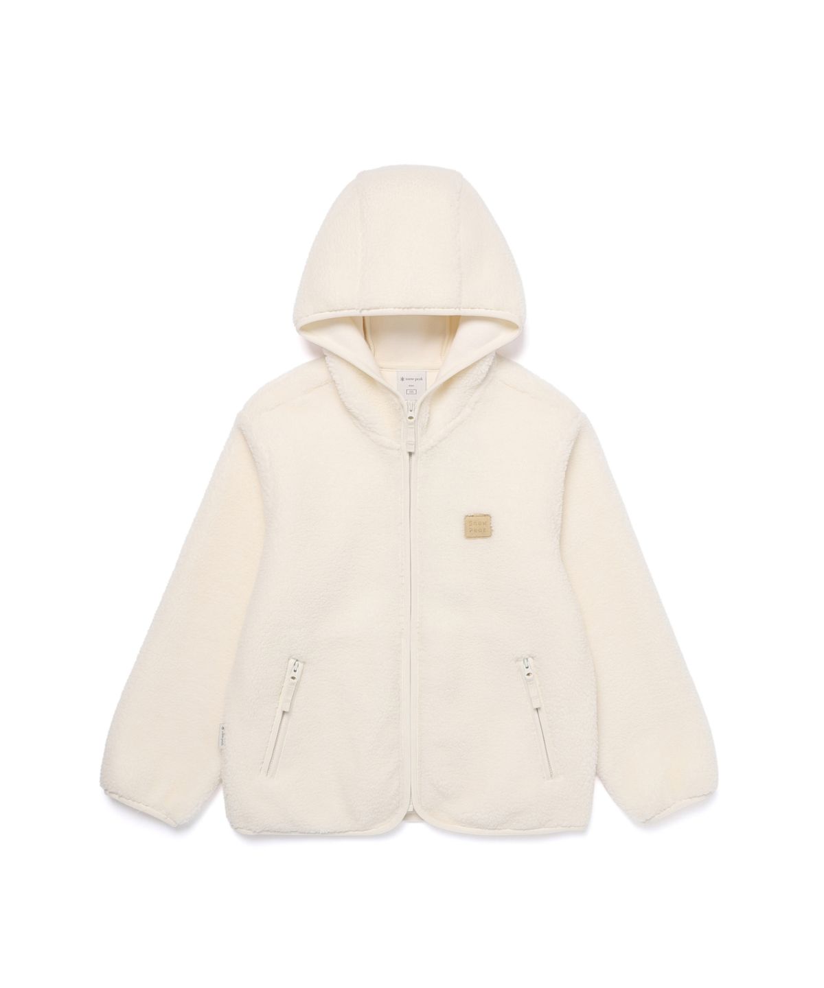 스노우피크 어패럴 키즈(SNOWPEAK APPAREL KIDS) 키즈 부클 후드 집업 (S25WKFFJ81) Cream