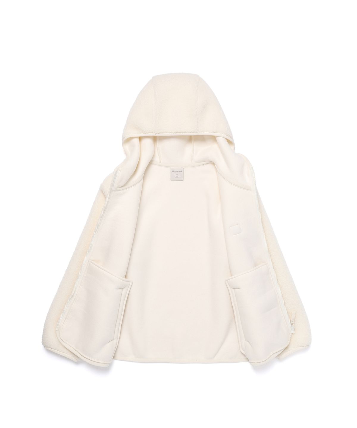 스노우피크 어패럴 키즈(SNOWPEAK APPAREL KIDS) 키즈 부클 후드 집업 (S25WKFFJ81) Cream