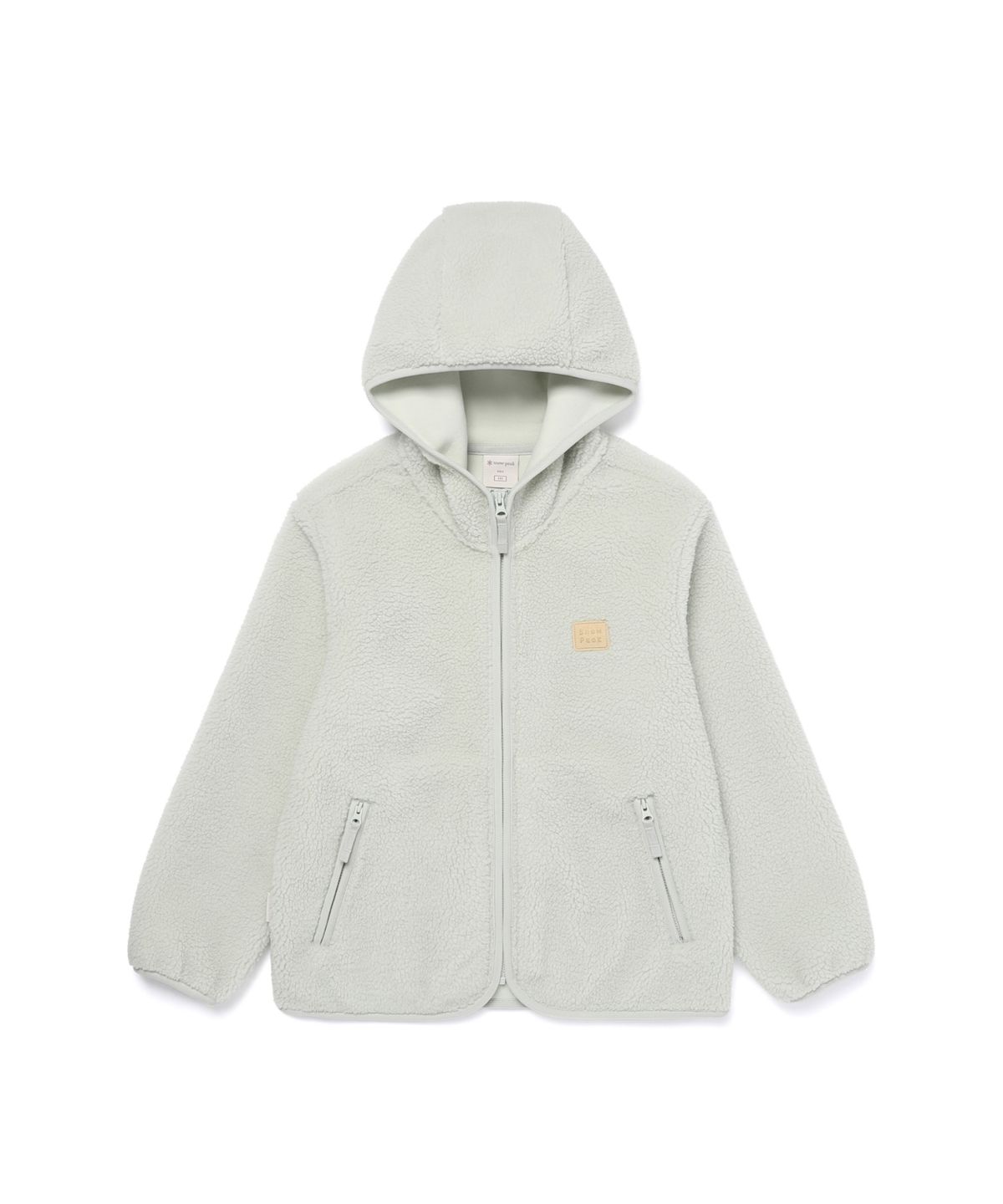 스노우피크 어패럴 키즈(SNOWPEAK APPAREL KIDS) 키즈 부클 후드 집업 (S25WKFFJ81) Mint Khaki