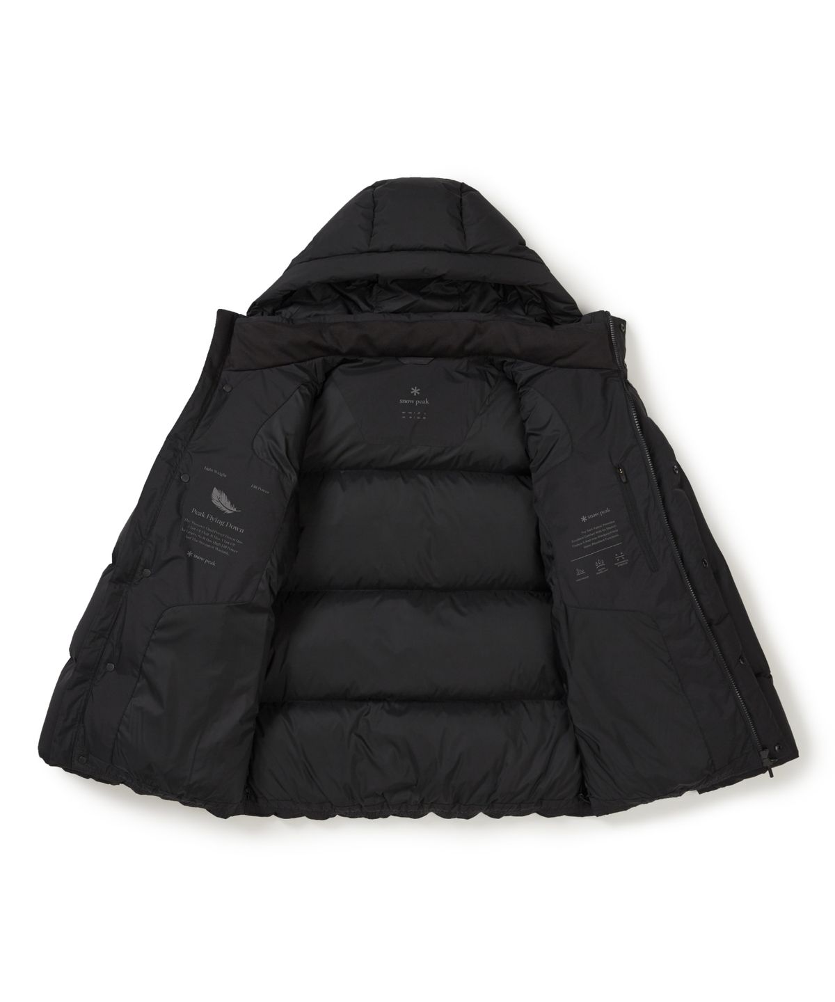 스노우피크 어패럴(SNOWPEAK APPAREL) 써밋그리드 마이크로립 헤비 다운 자켓 (S25WMTDJ08) Black
