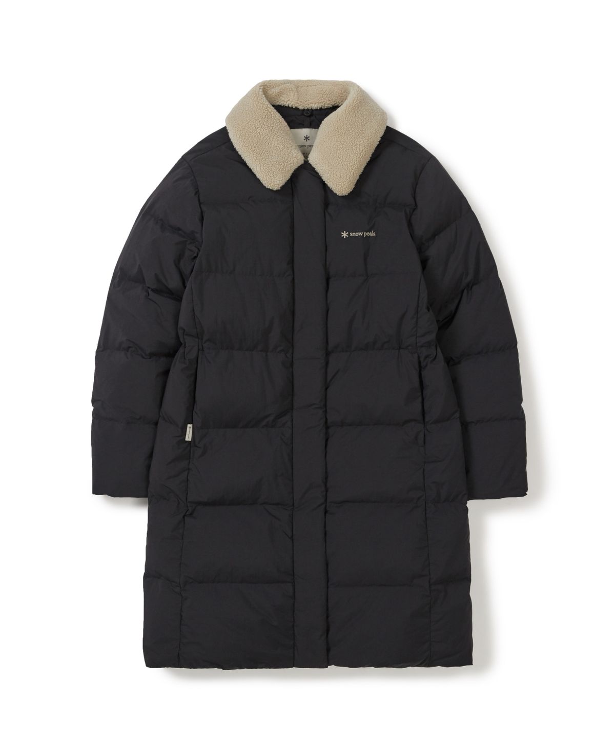 스노우피크 어패럴(SNOWPEAK APPAREL) 랜드에어 여성 카라 부클넥 롱 다운 자켓 (S25WWGDJ63) Dark Charcoal