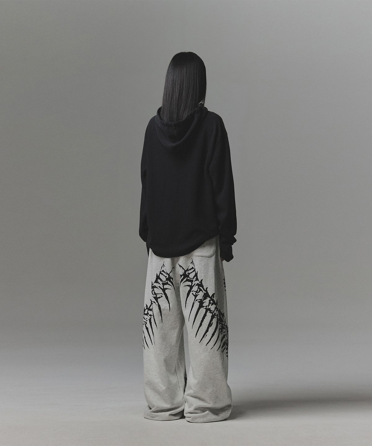낫포너드(NOT4NERD) Snake Bone Sweat Pants - Light Grey