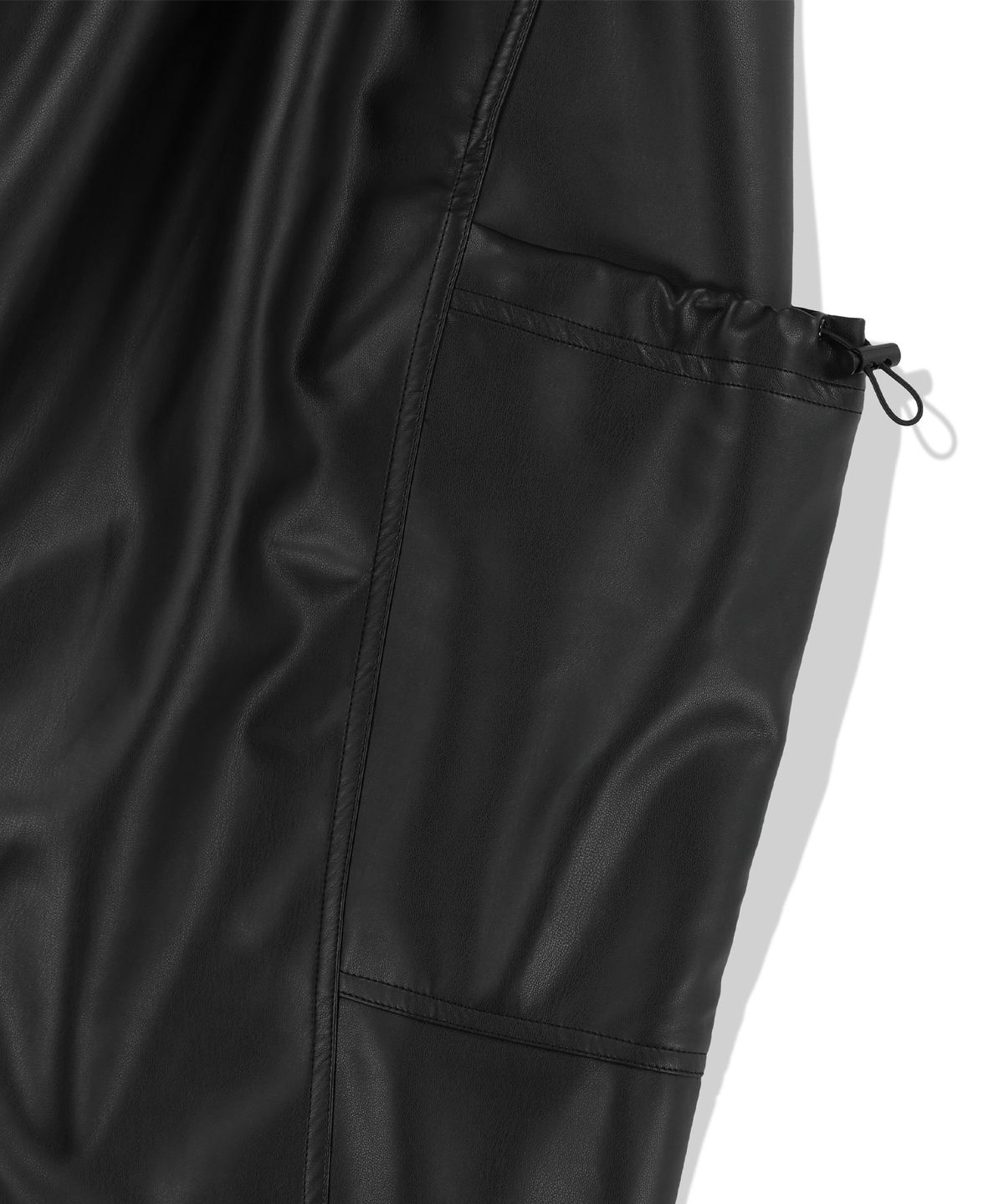 낫포너드(NOT4NERD) Big Pocket One Tuck Cargo Pants - Black