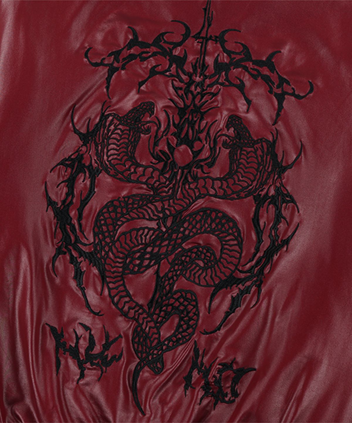 낫포너드(NOT4NERD) 2 Crossed Viper Bomber Jacket - Red