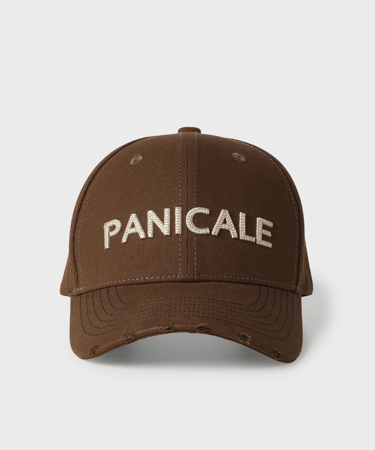 빠니깔레(PANICALE) 브라운 빈티지 로고 볼캡