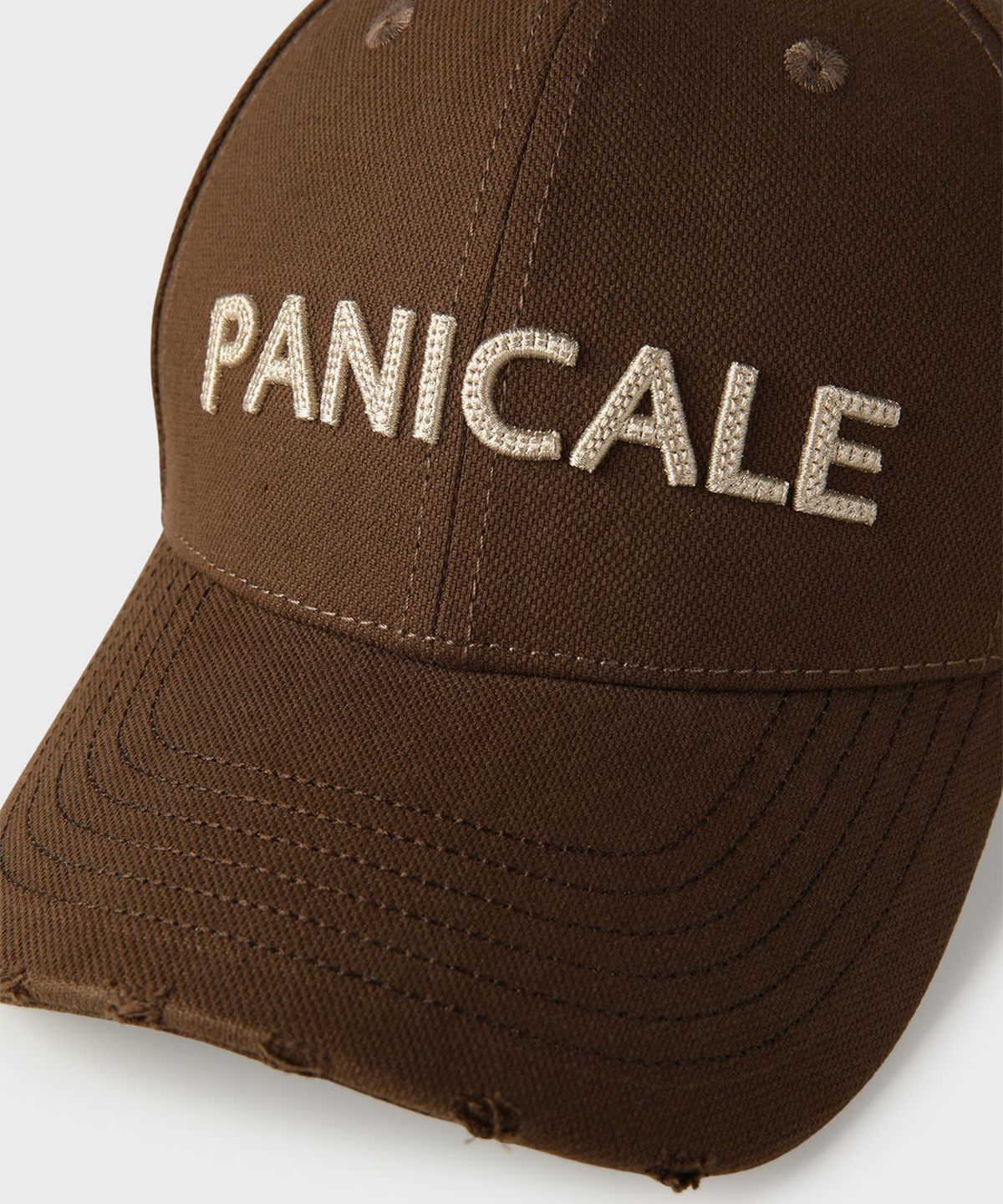 빠니깔레(PANICALE) 브라운 빈티지 로고 볼캡
