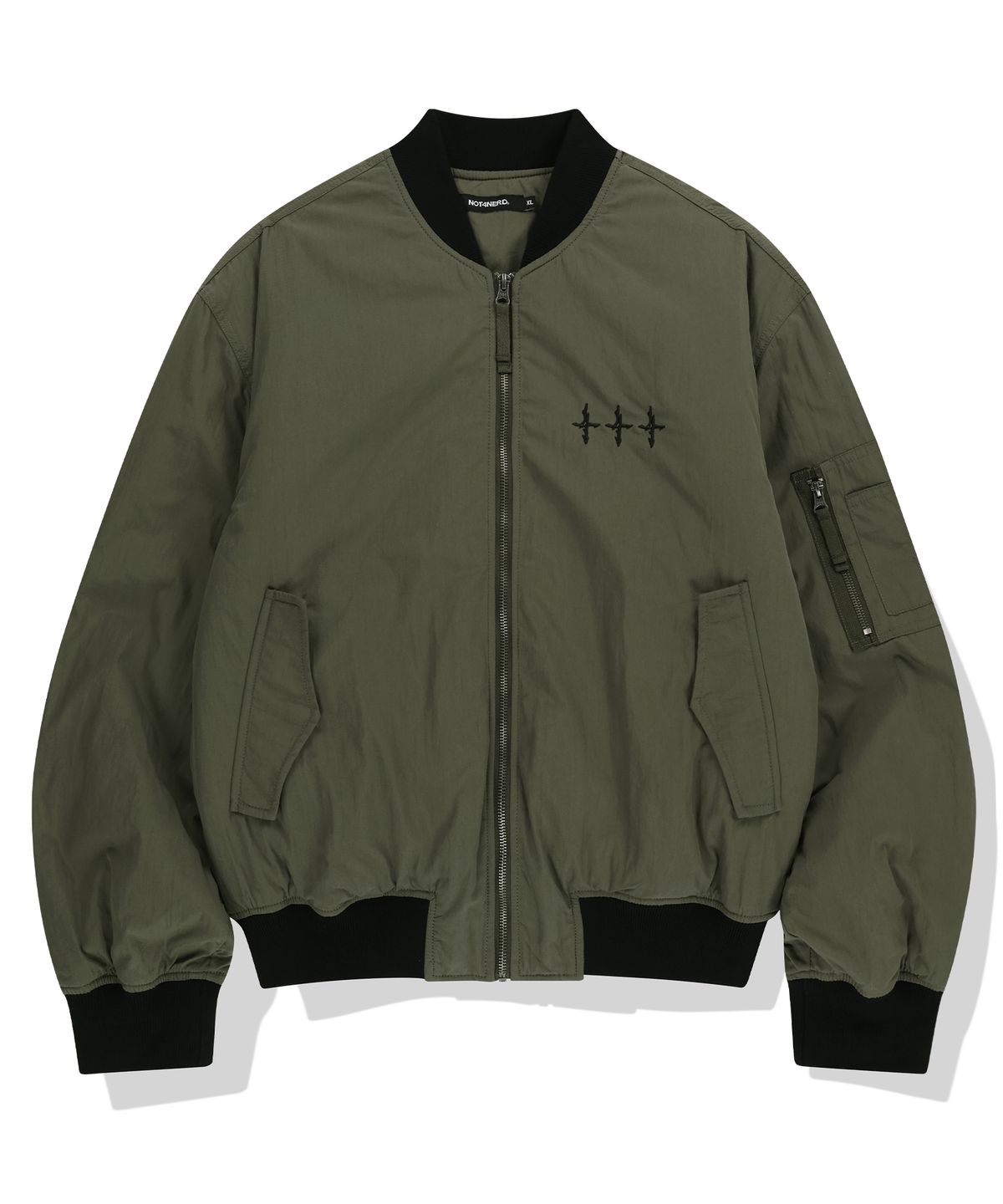 낫포너드(NOT4NERD) Abyss Angel MA-1 Jacket - Khaki