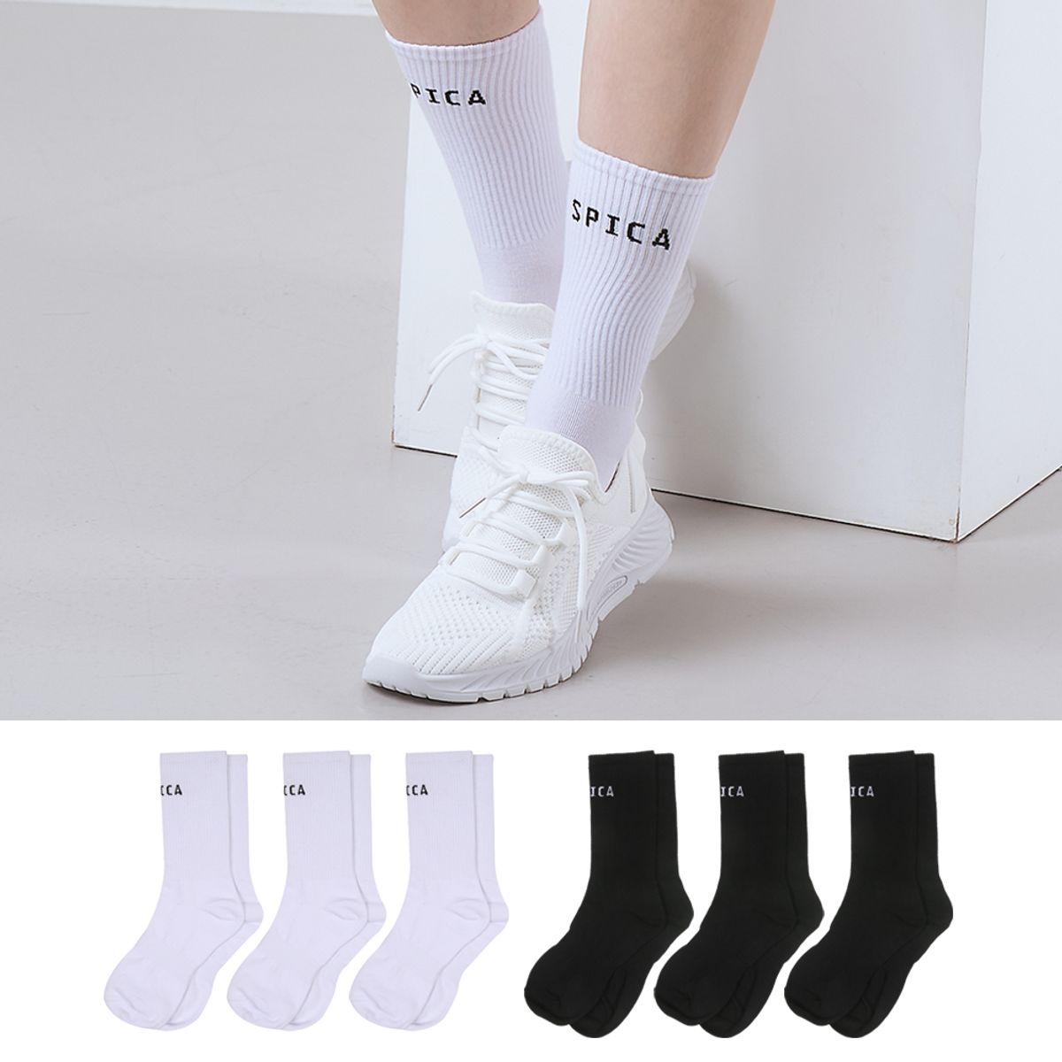 스피카(SPICA) 3PACK 리브드 데이 크루삭스 SPASC24001