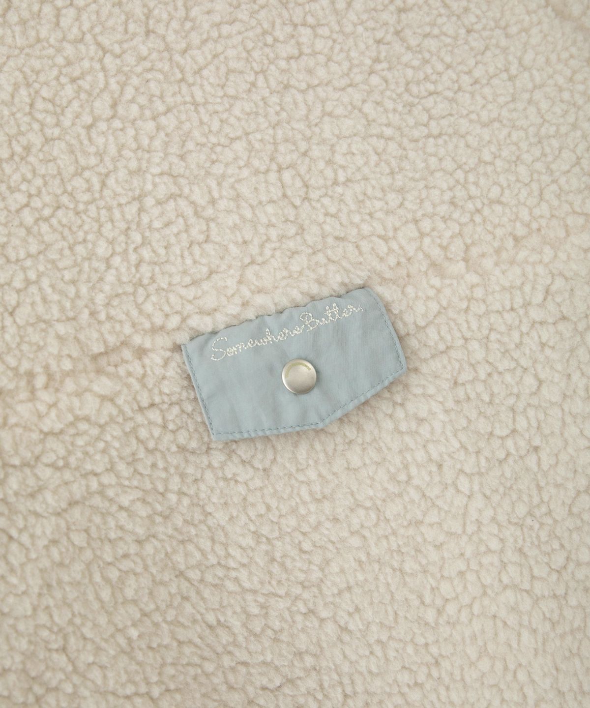 썸웨어버터(SOMEWHEREBUTTER) Poppy Fleece Jumper - Ivory