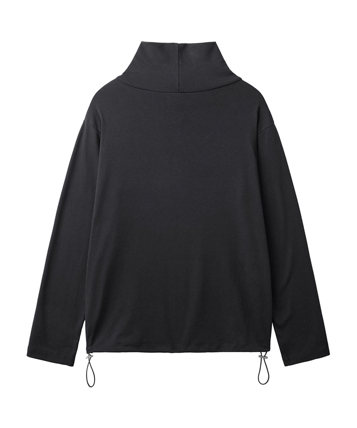 렌세(RENSE) Loose Fit Turtleneck Tee Black