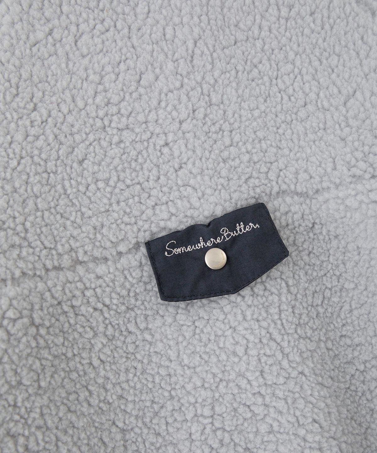 썸웨어버터(SOMEWHEREBUTTER) Poppy Fleece Jumper - Ash Blue