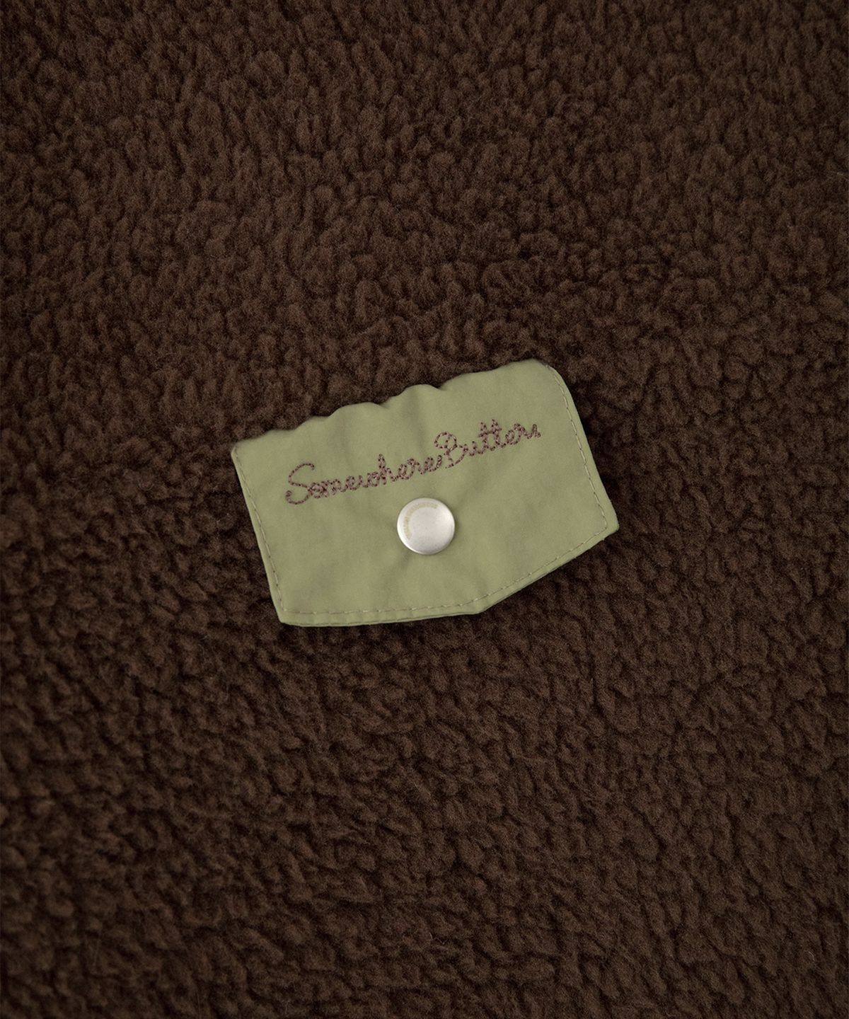 썸웨어버터(SOMEWHEREBUTTER) Poppy Fleece Jumper - Brown
