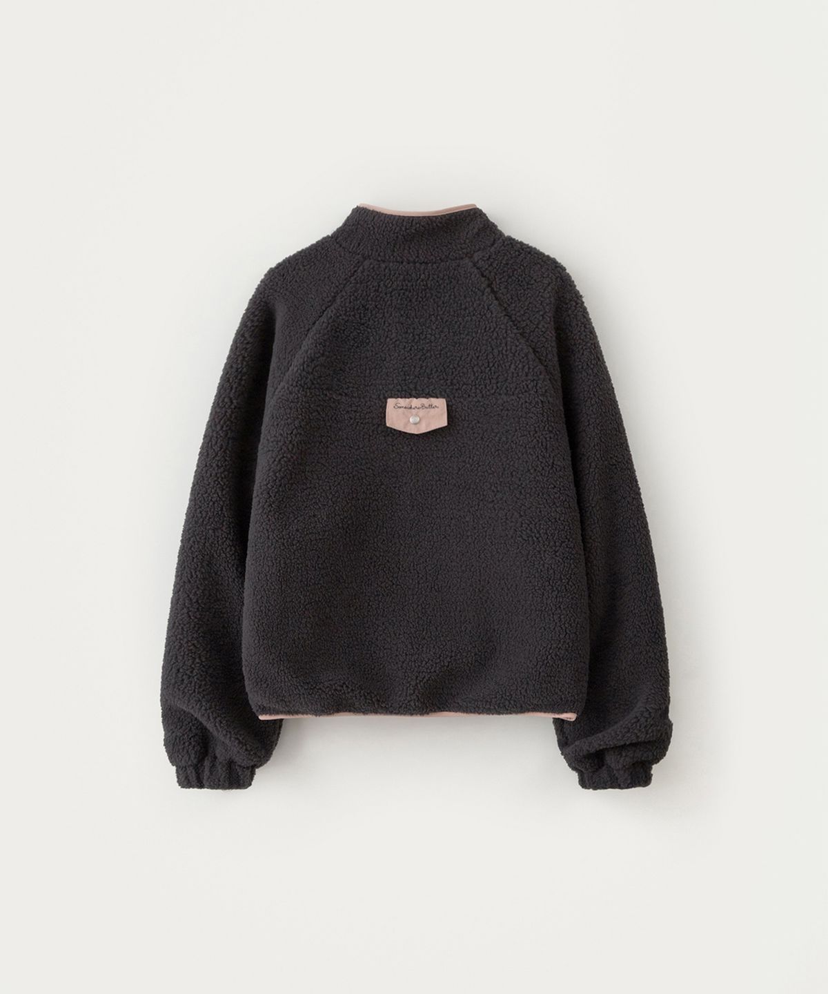 썸웨어버터(SOMEWHEREBUTTER) Poppy Fleece Jumper - Charcoal