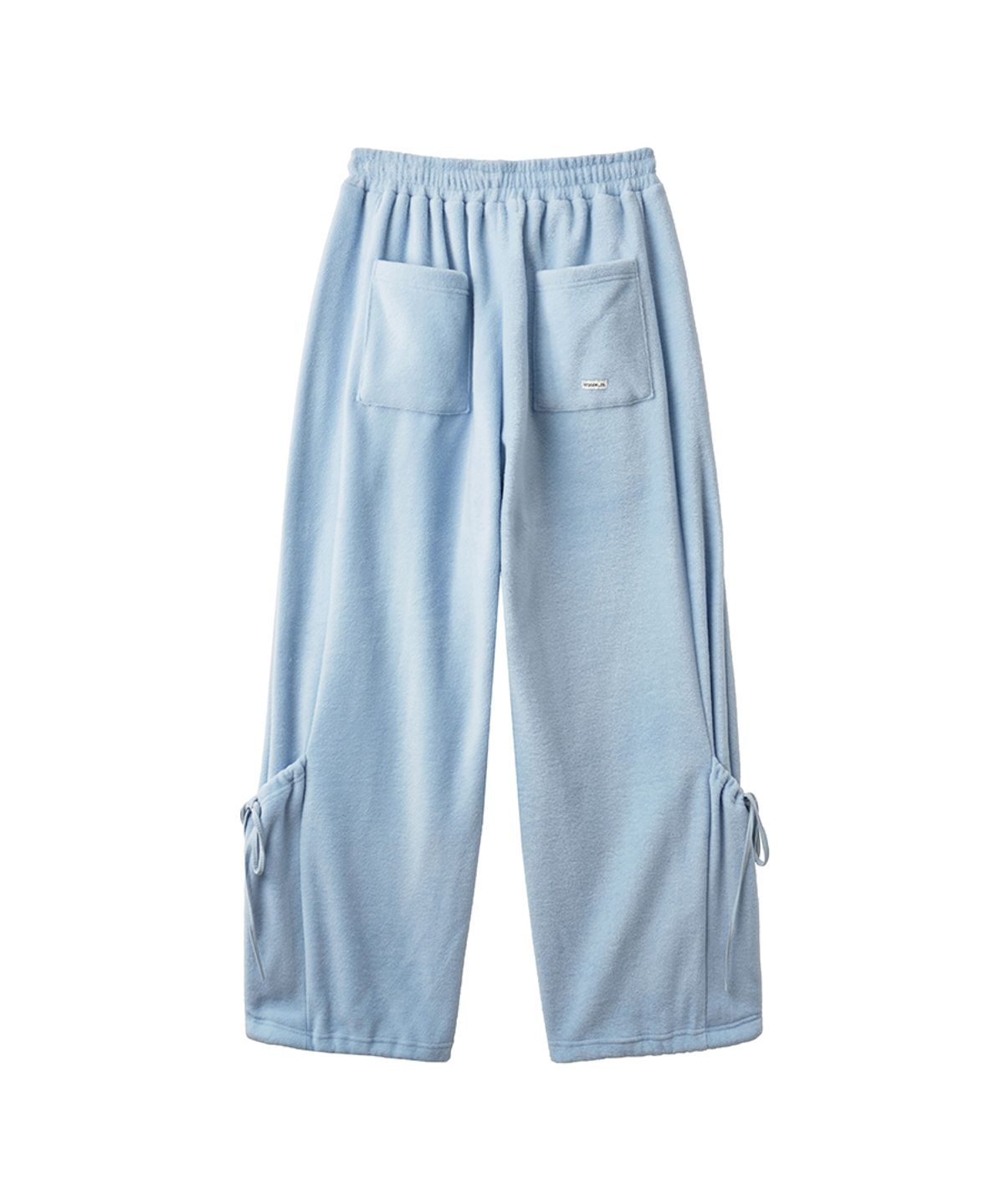렌세(RENSE) Hem Pocket Fleece Pants Sky Blue