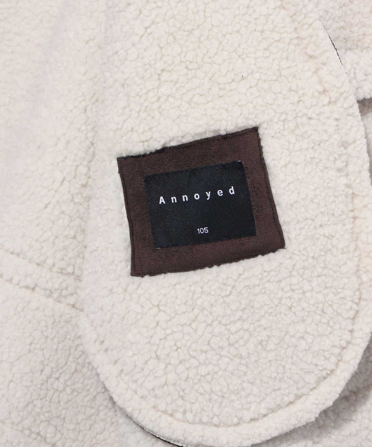 어노이드(ANNOYED) 스웨이드 시어링 무스탕 자켓 LP4JU821_BROWN