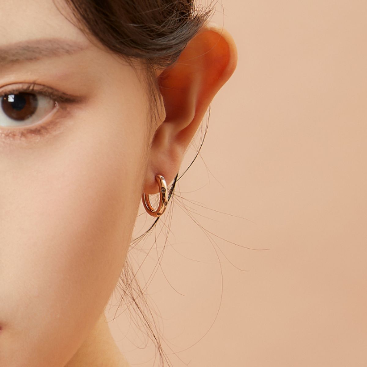 모노그래프(MONOGRAPH) 루나 귀걸이 MGER006S 14K Gold Plated