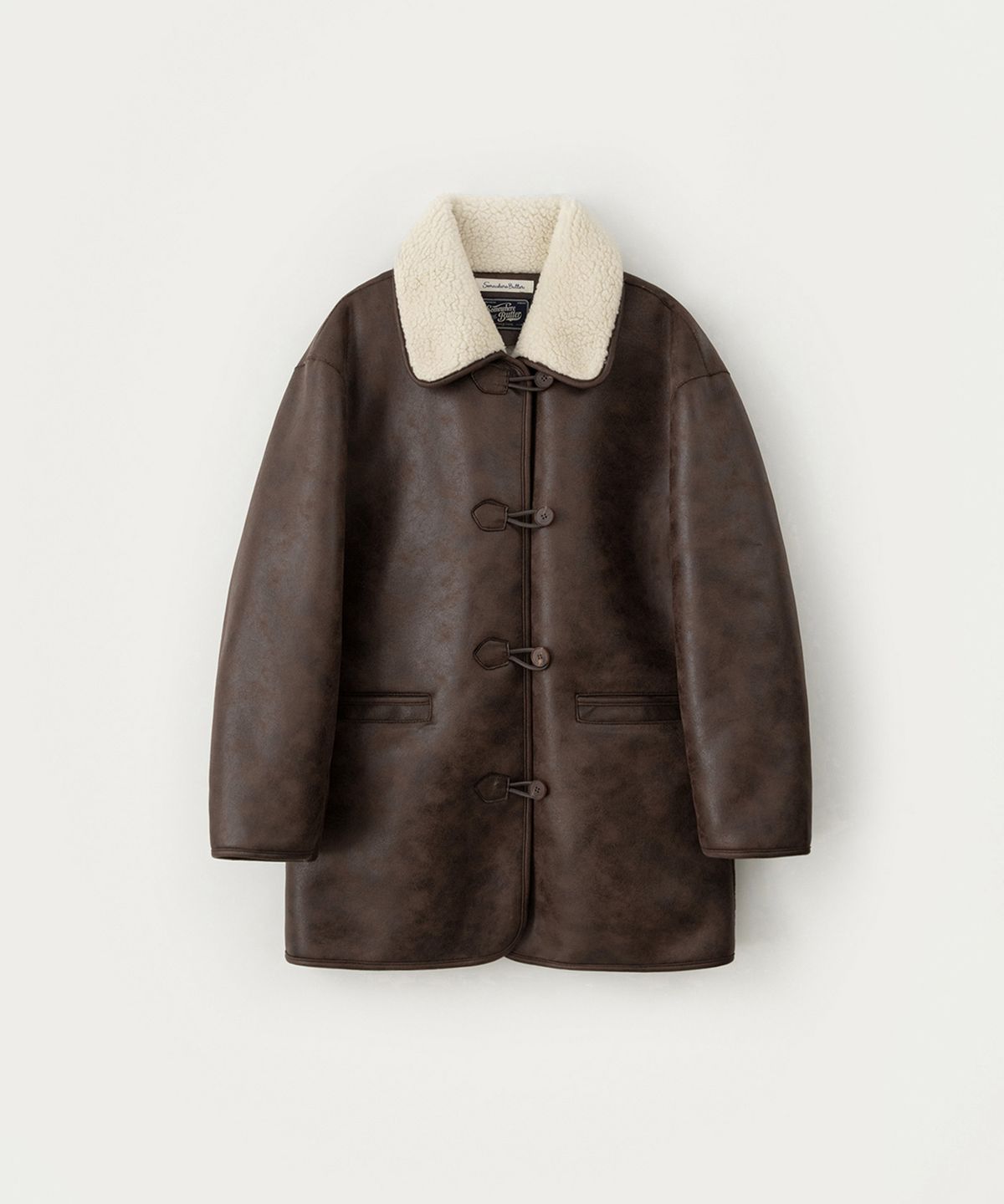 썸웨어버터(SOMEWHEREBUTTER) Vintage Shearling Mustang - Dark Brown