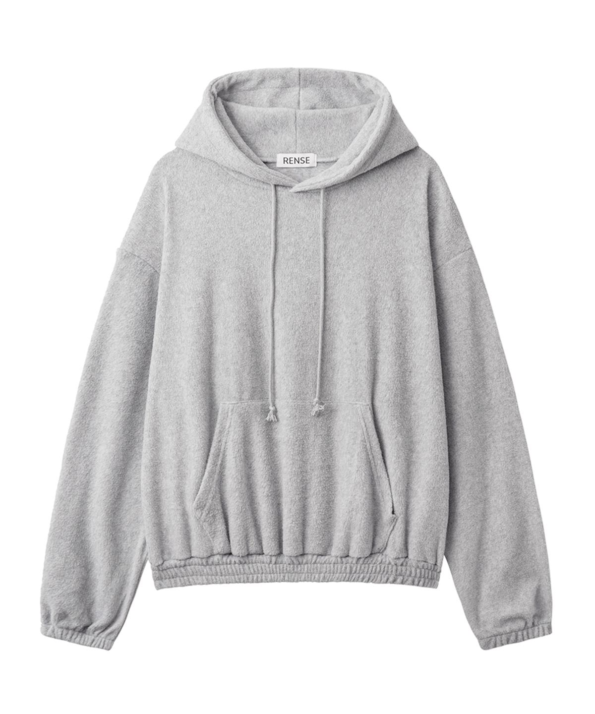 렌세(RENSE) Melange Fleece Pullover Hoodie Gray