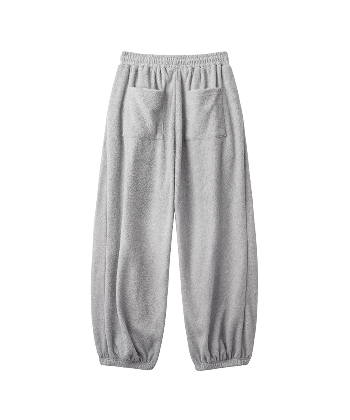 렌세(RENSE) Melange Fleece Pintuck Pants Gray