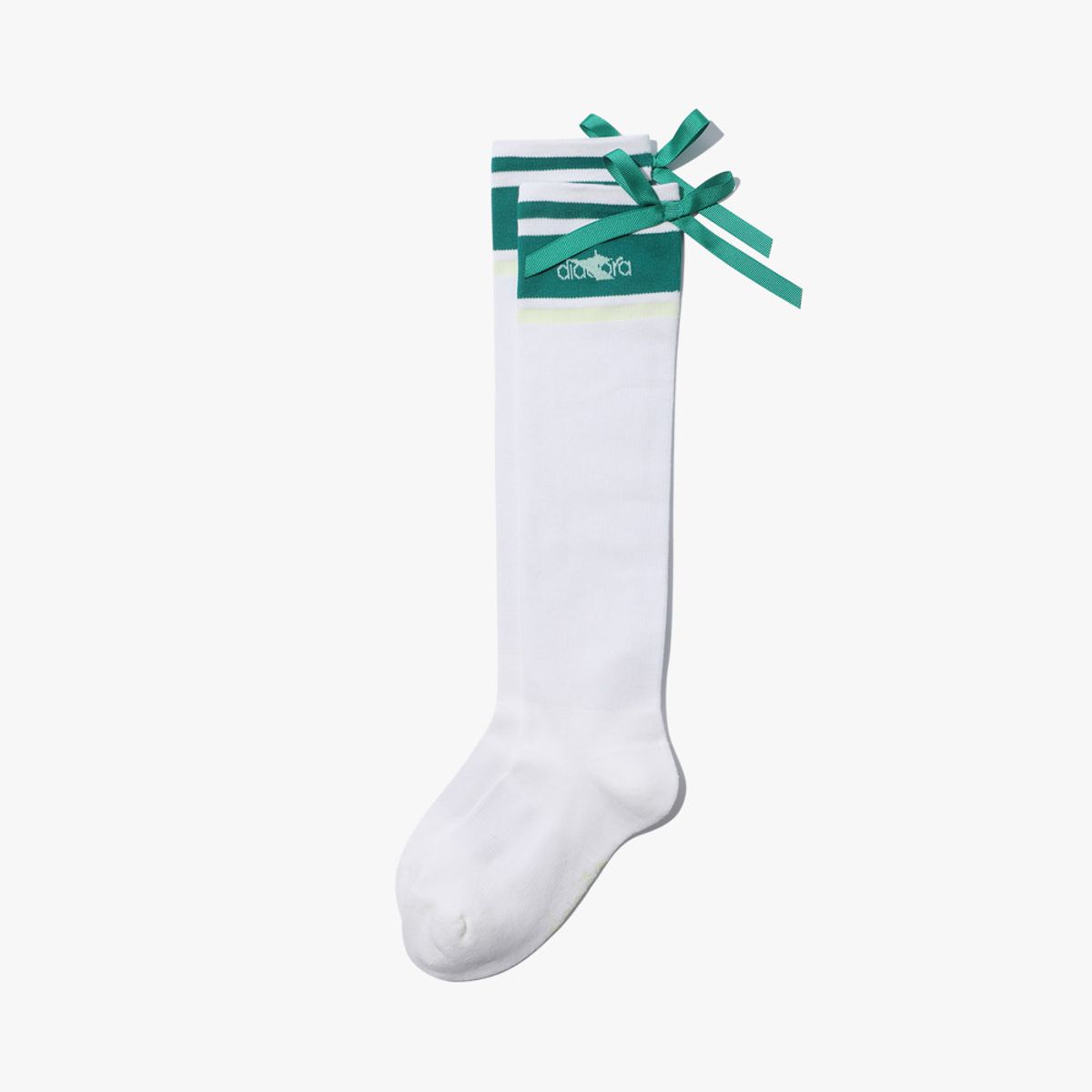 디아도라(diadora) 리본 니삭스 WHITE