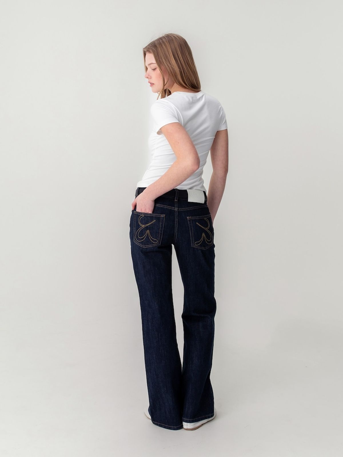글로니(GLOWNY) THE RODEO JEANS (DEEP BLUE)