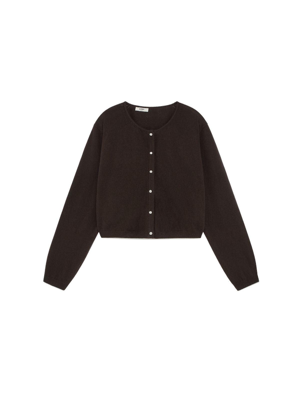글로니(GLOWNY) G CLASSIC LOOSE FIT CARDIGAN (DARK BROWN)