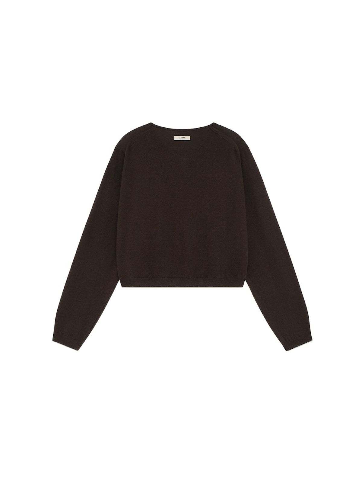 글로니(GLOWNY) G CLASSIC LOOSE FIT CARDIGAN (DARK BROWN)