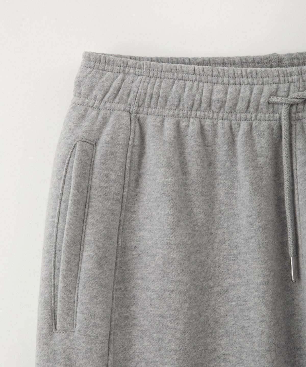 썸웨어버터(SOMEWHEREBUTTER) Square Logo String Sweatpants - Grey